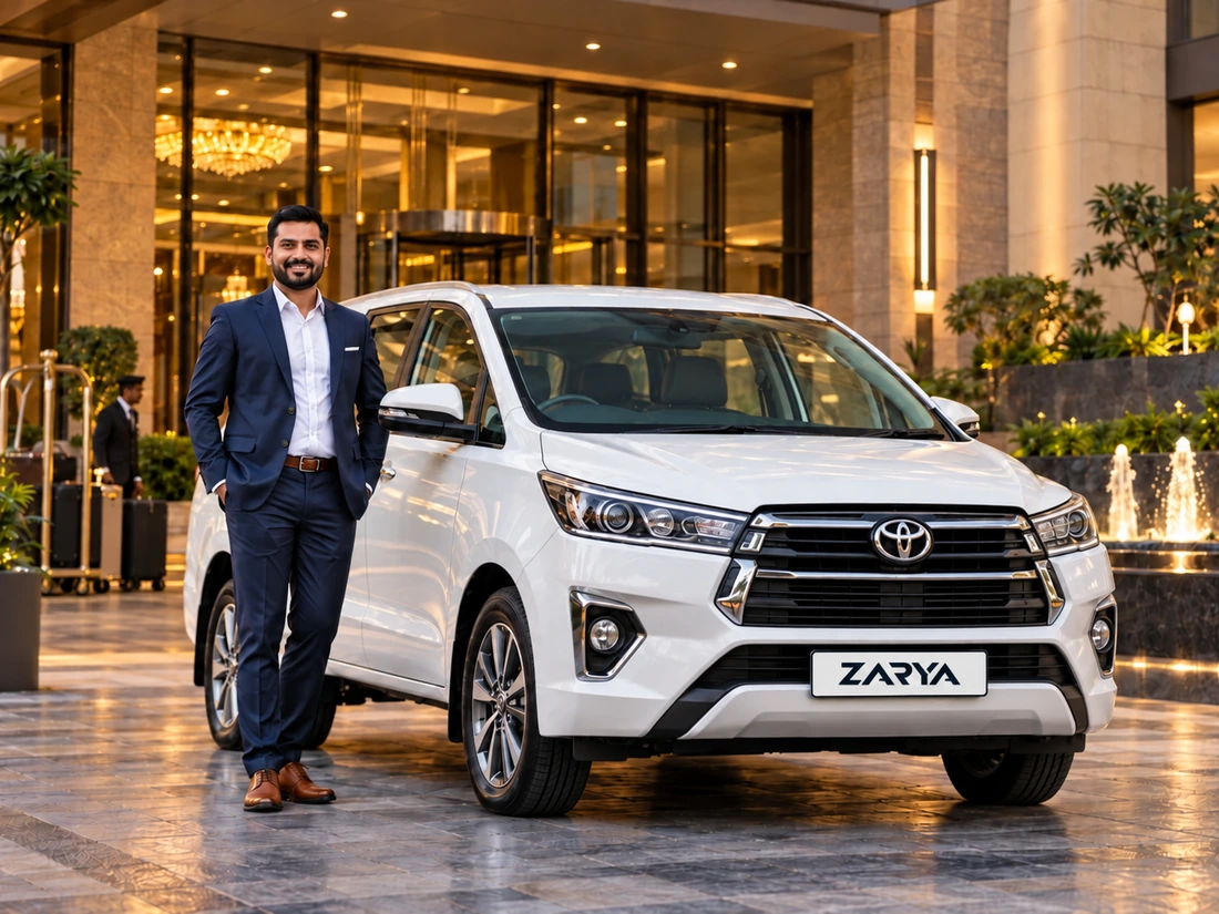 Photographic illustration associated with Rohan D’Souza and Toyota Innova Crysta · White